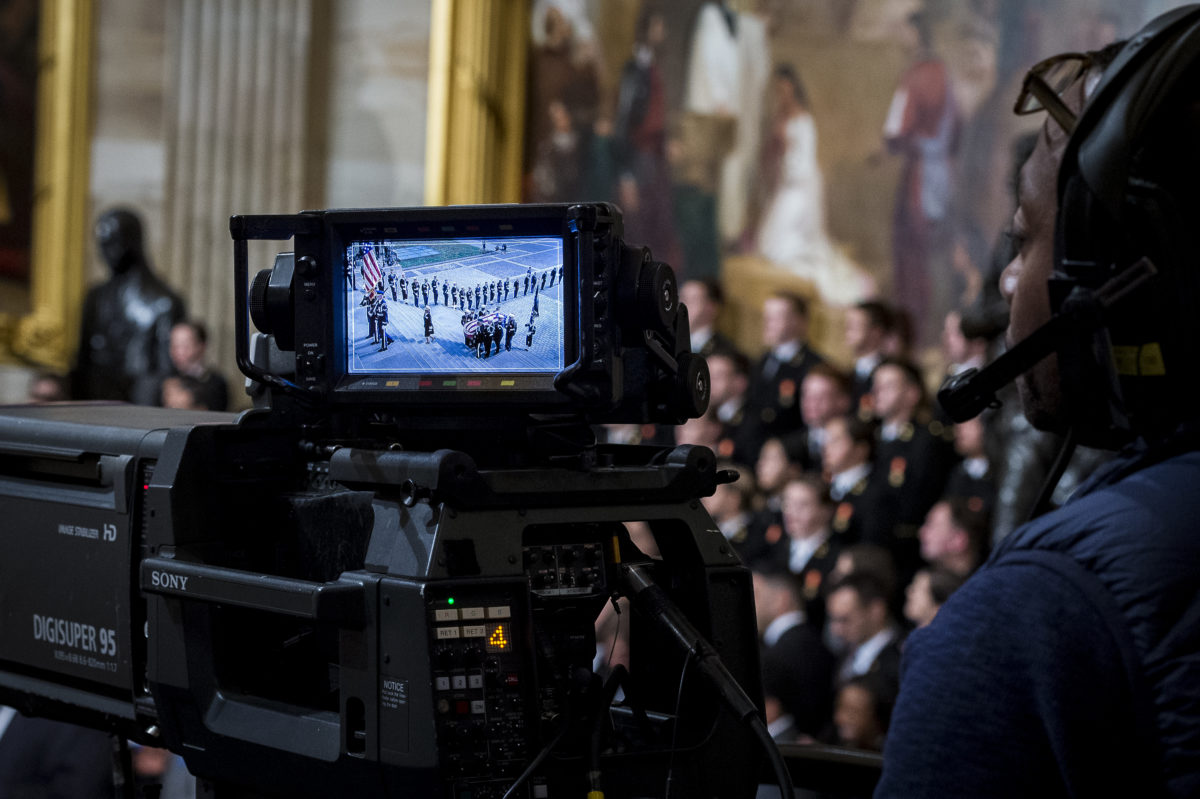 Former President George H.W. Bush Lies in State in the United States Capitol